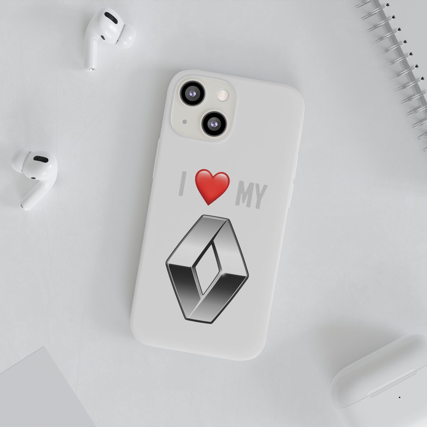 Renault Phone Case - Flexible And Frosted TPU Plastic I Love My Renault Phone Case