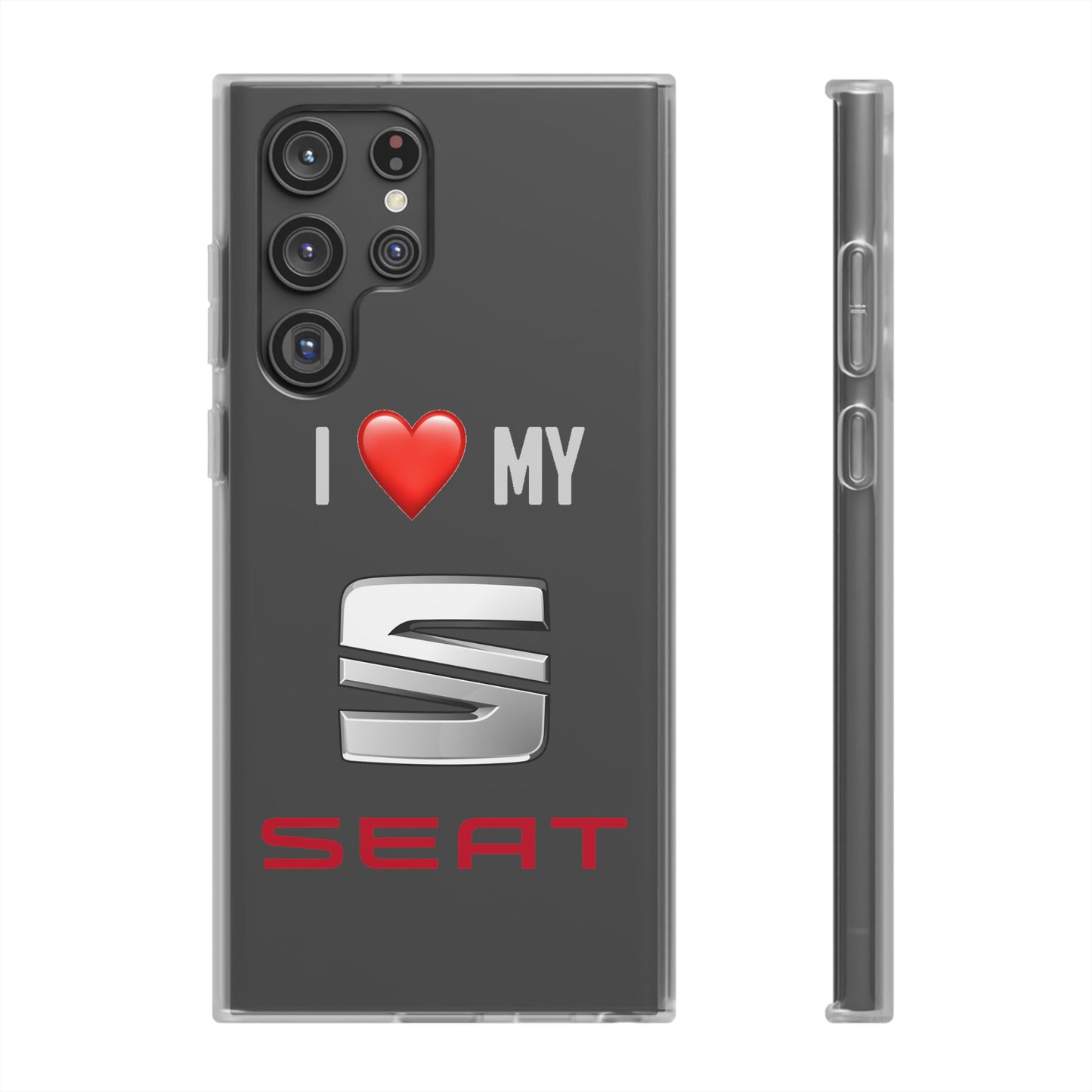 Seat Phone Case - Flexible And Frosted TPU Plastic I Love My Seat Phone Case