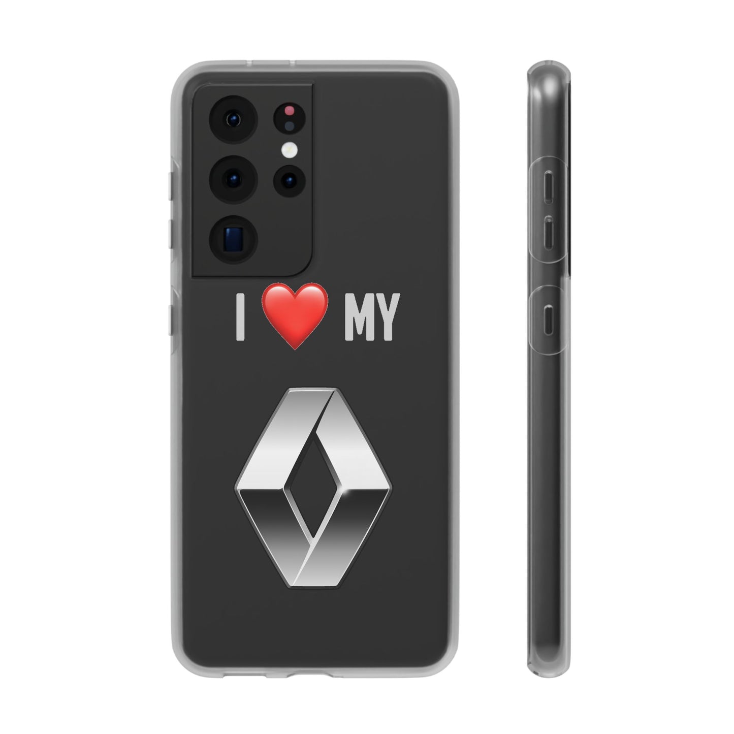 Renault Phone Case - Flexible And Frosted TPU Plastic I Love My Renault Phone Case