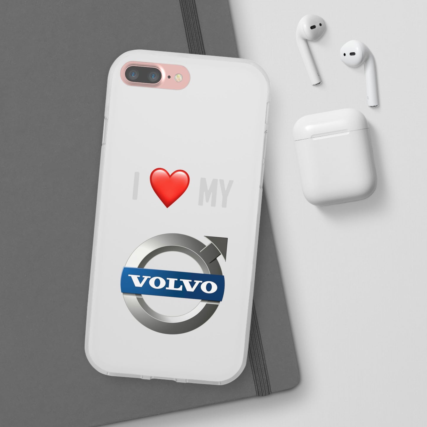 Volvo Phone Case - Flexible And Frosted TPU Plastic I Love My Volvo Phone Case