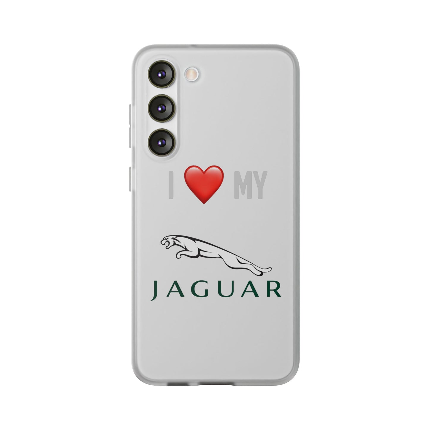 Jaguar Phone Case - Flexible And Frosted TPU Plastic I Love My Jaguar Phone Case