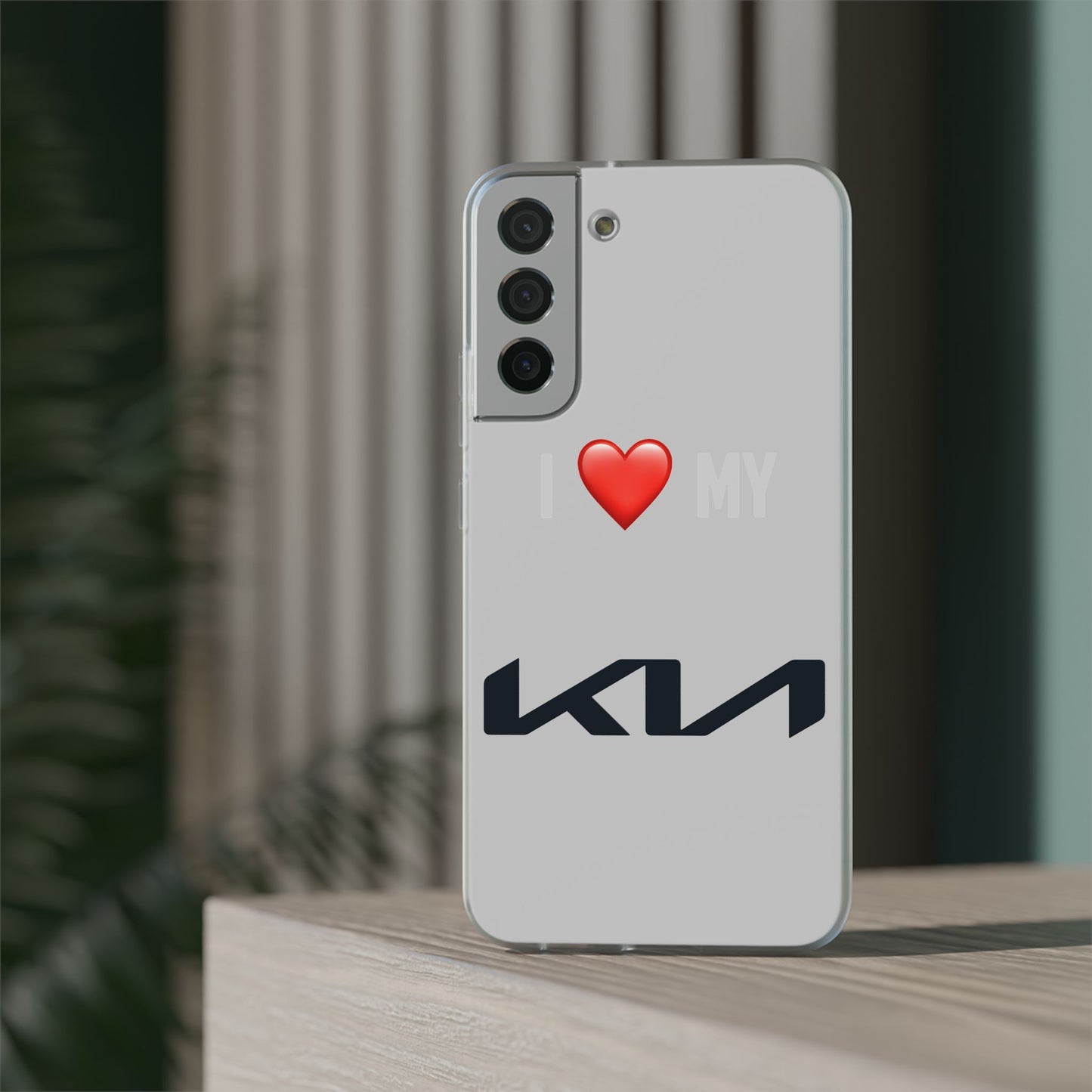 Kia Phone Case - Flexible And Frosted TPU Plastic I Love My Kia Phone Case
