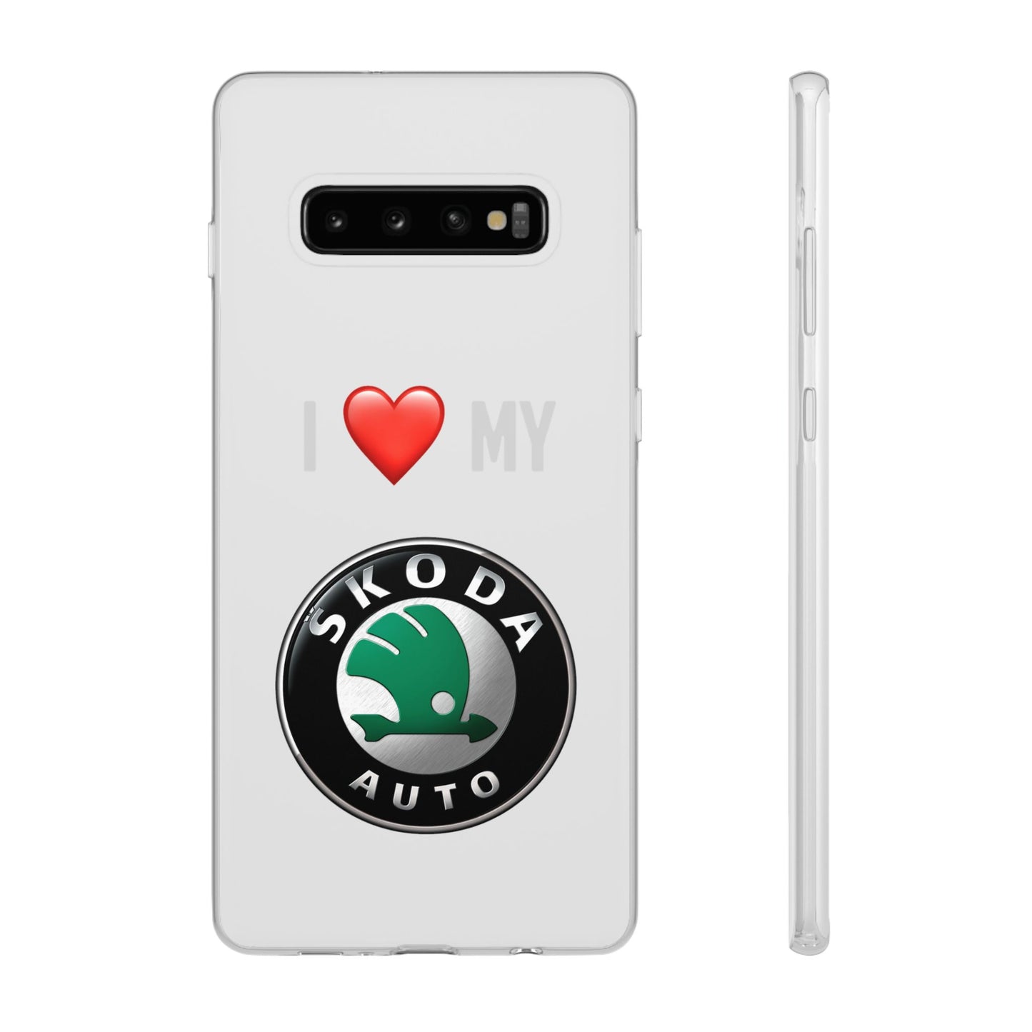 Skoda Phone Case - Flexible And Frosted TPU Plastic I Love My Skoda Phone Case