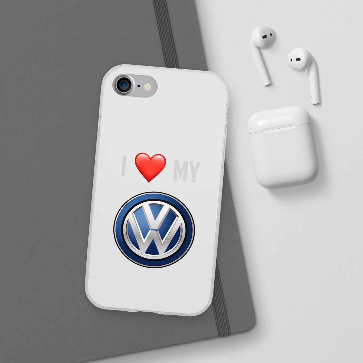 Volkswagen Phone Case - Flexible And Frosted TPU Plastic I Love My Volkswagen Phone Case
