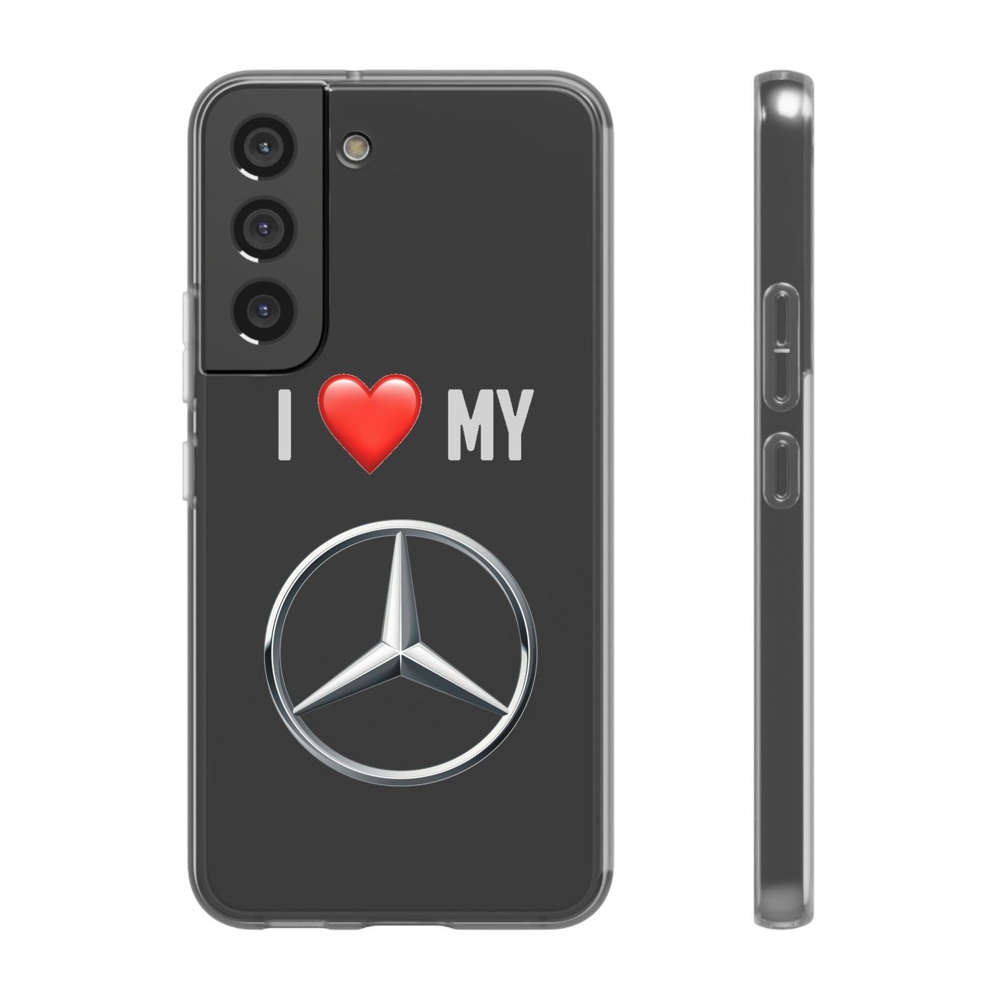 Mercedes Phone Case - Flexible And Frosted TPU Plastic I Love My Mercedes Phone Case