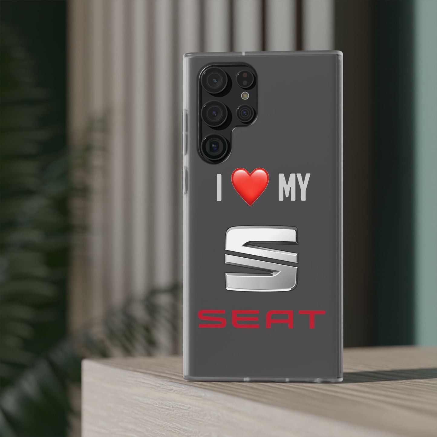 Seat Phone Case - Flexible And Frosted TPU Plastic I Love My Seat Phone Case