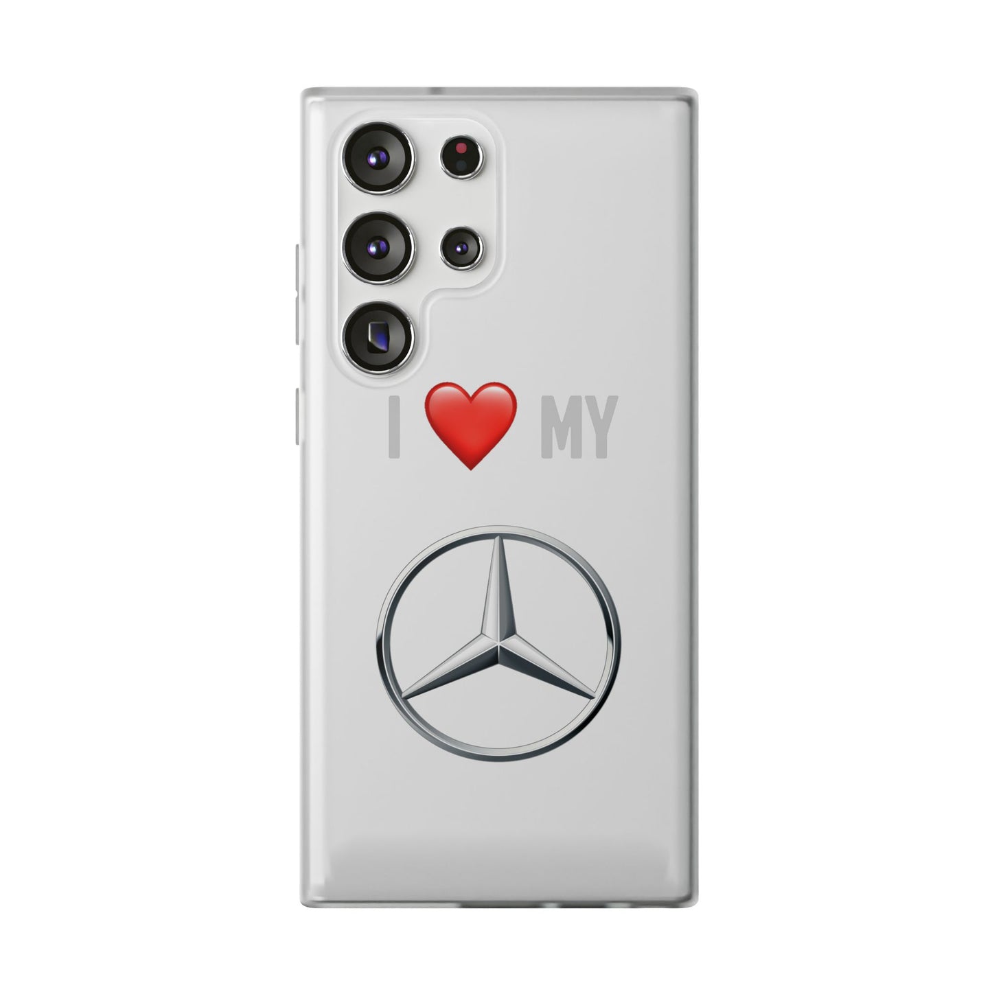 Mercedes Phone Case - Flexible And Frosted TPU Plastic I Love My Mercedes Phone Case