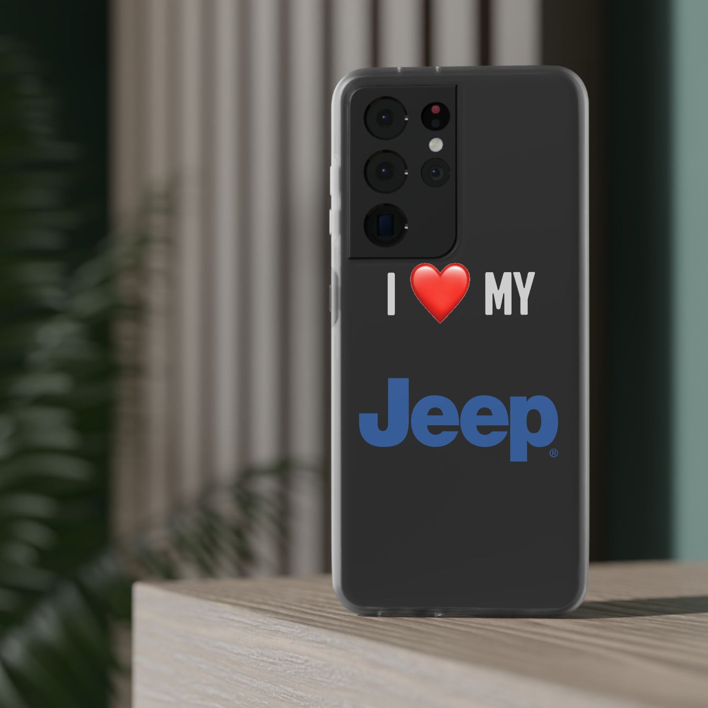 Jeep Phone Case - Flexible And Frosted TPU Plastic I Love My Jeep Phone Case