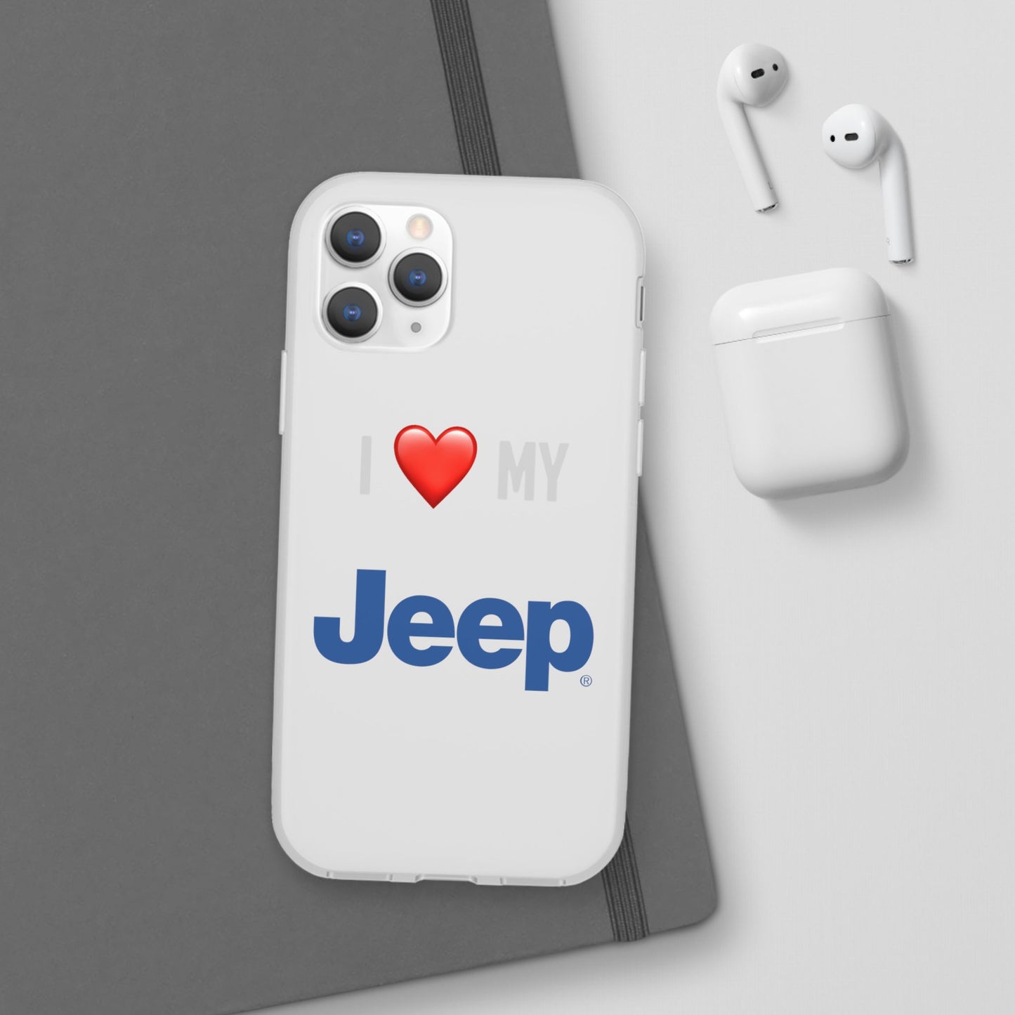 Jeep Phone Case - Flexible And Frosted TPU Plastic I Love My Jeep Phone Case