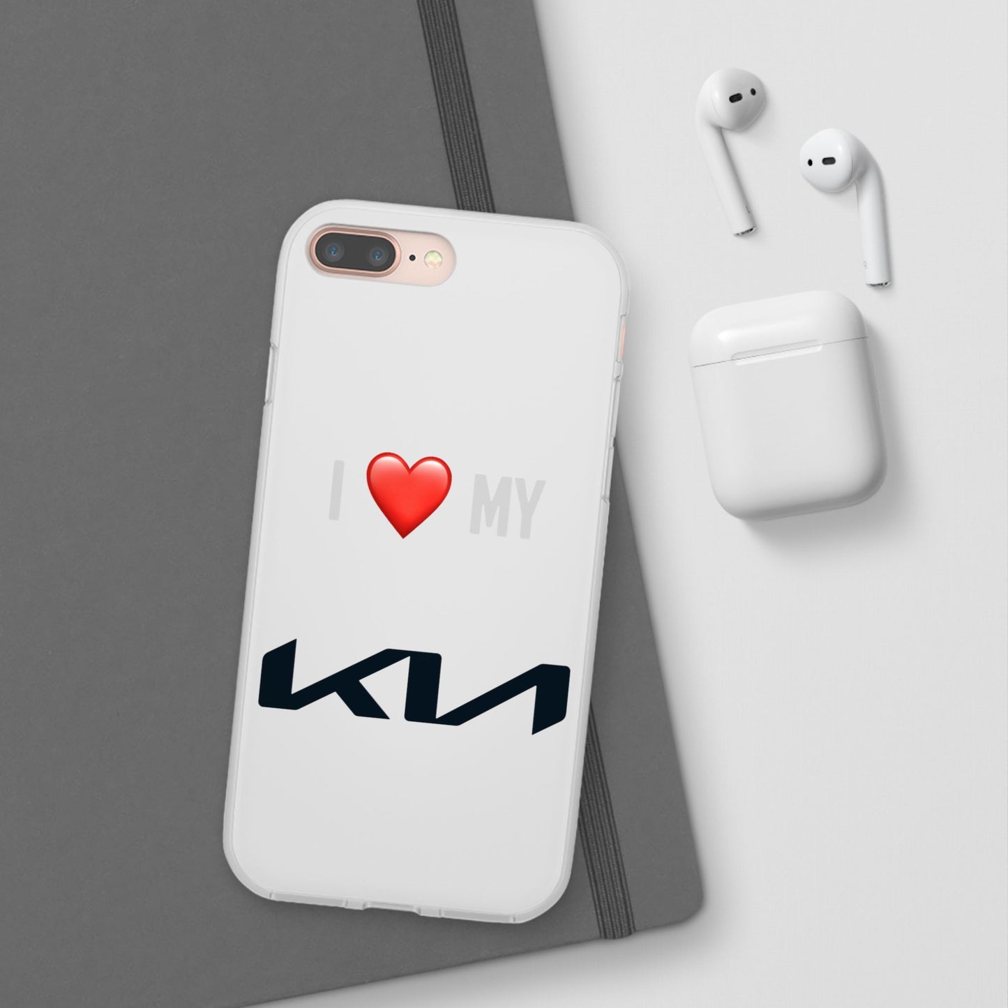 Kia Phone Case - Flexible And Frosted TPU Plastic I Love My Kia Phone Case