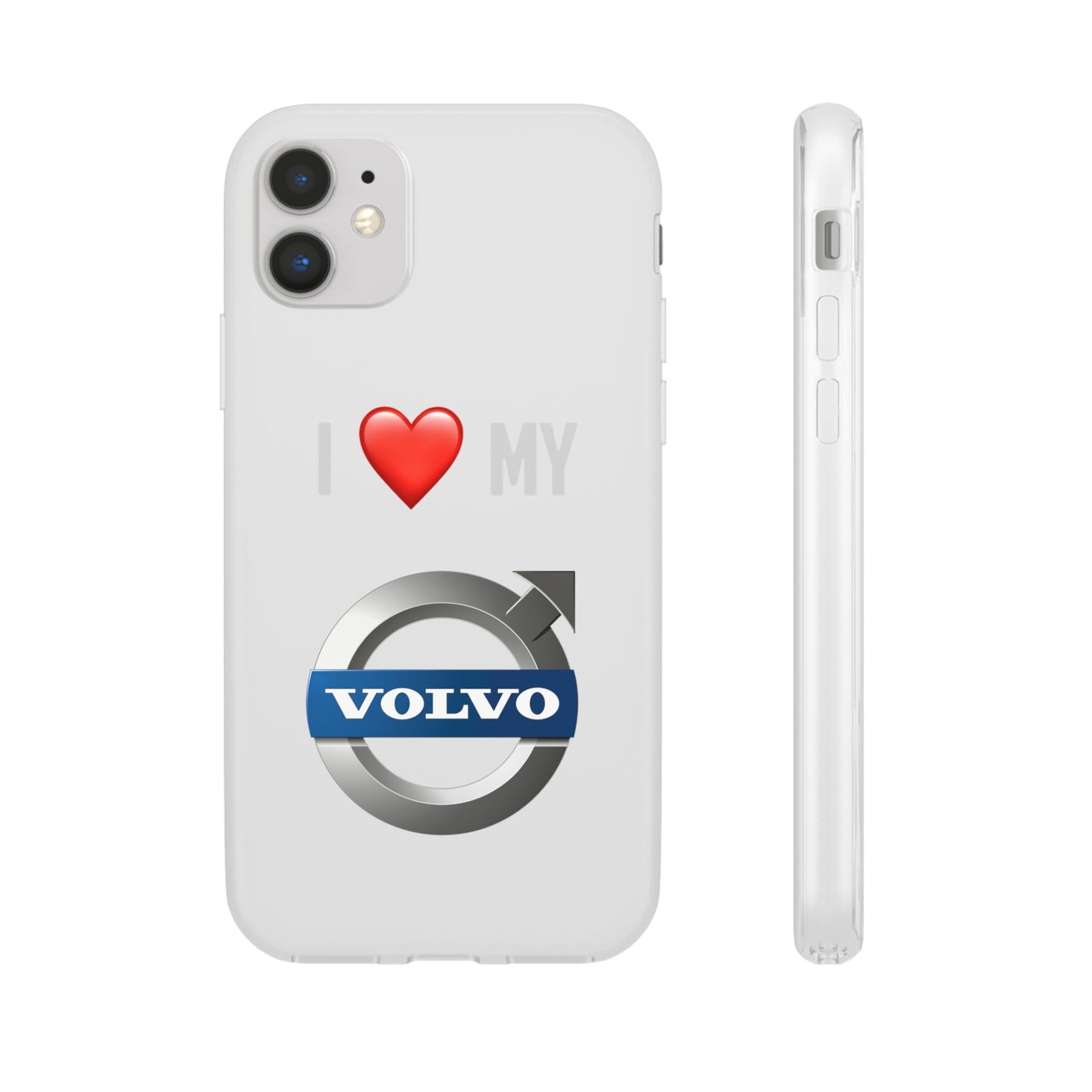 Volvo Phone Case - Flexible And Frosted TPU Plastic I Love My Volvo Phone Case