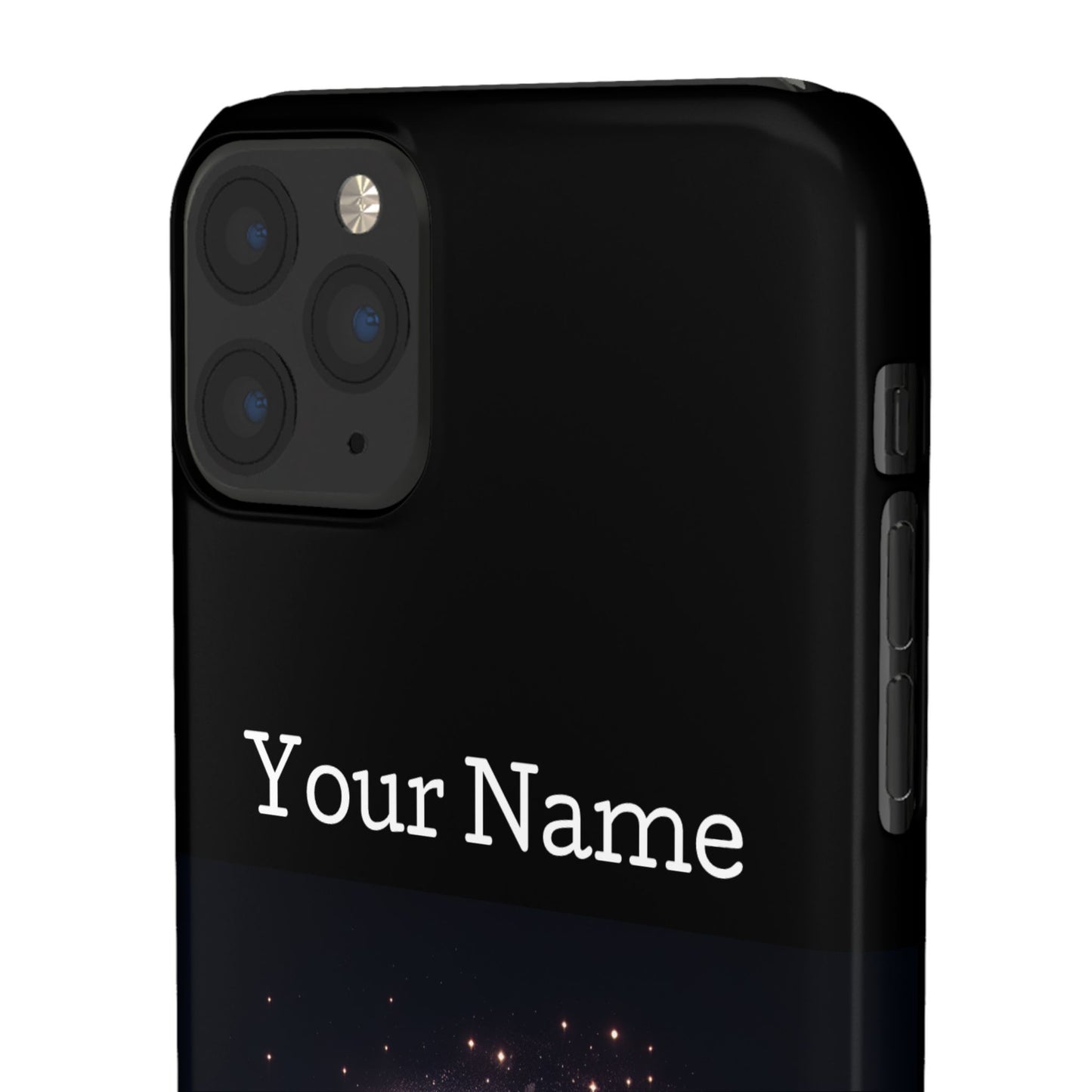 Leo Phone Case - Glossy Black Polycarbonate Snap Case Phone Protection