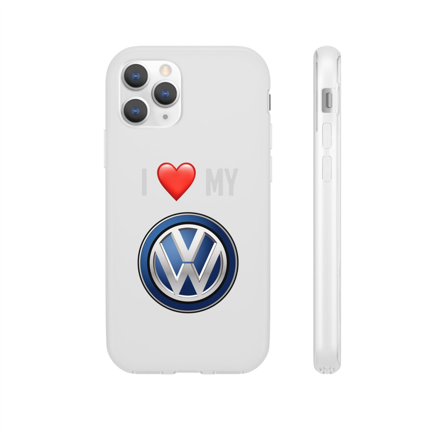 Volkswagen Phone Case - Flexible And Frosted TPU Plastic I Love My Volkswagen Phone Case