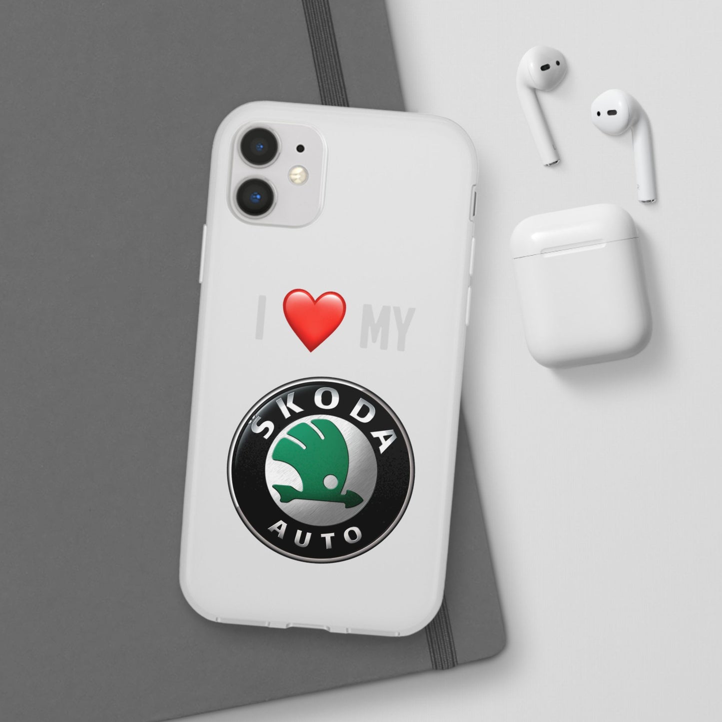 Skoda Phone Case - Flexible And Frosted TPU Plastic I Love My Skoda Phone Case