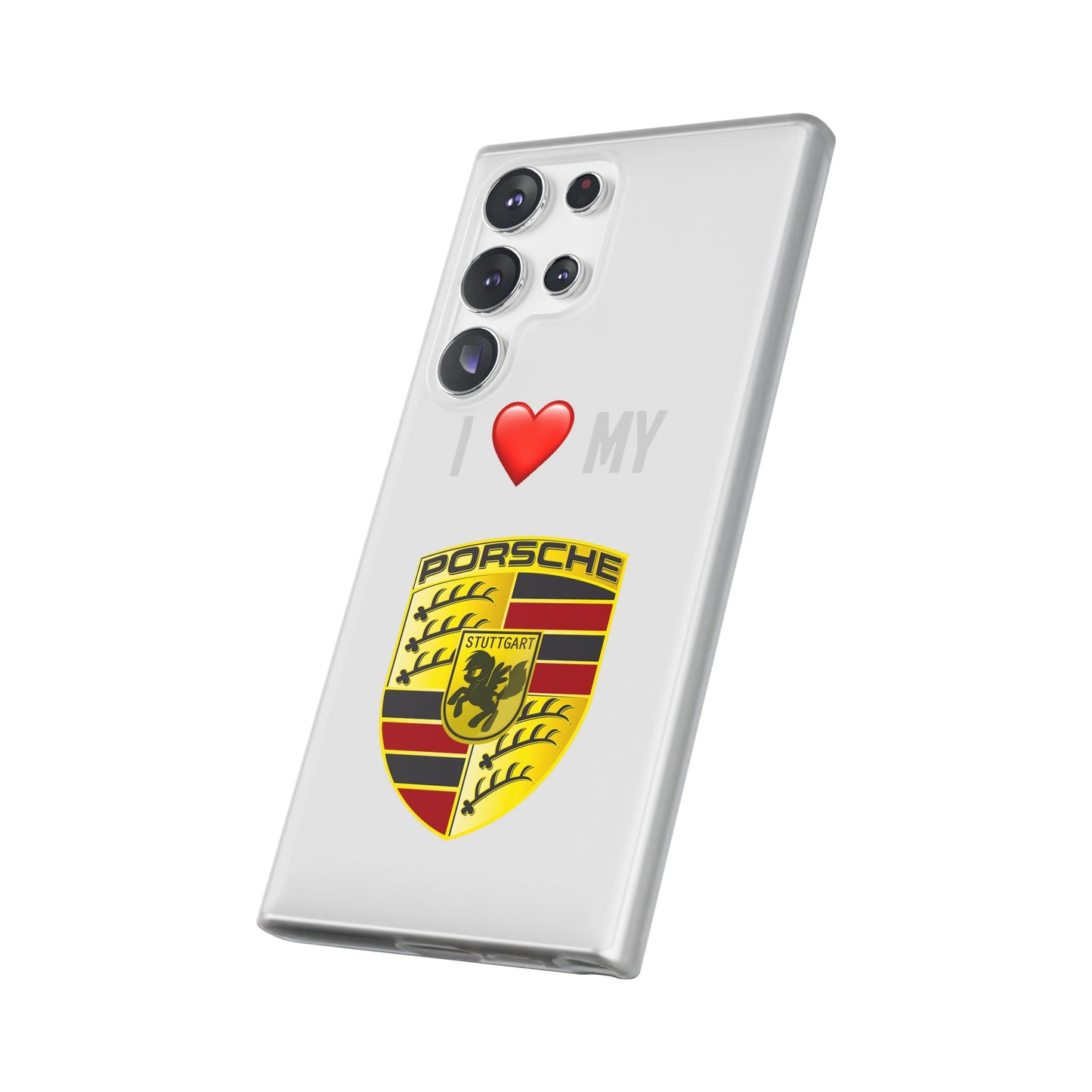 Porsche Phone Case - Flexible And Frosted TPU Plastic I Love My Porsche Phone Case