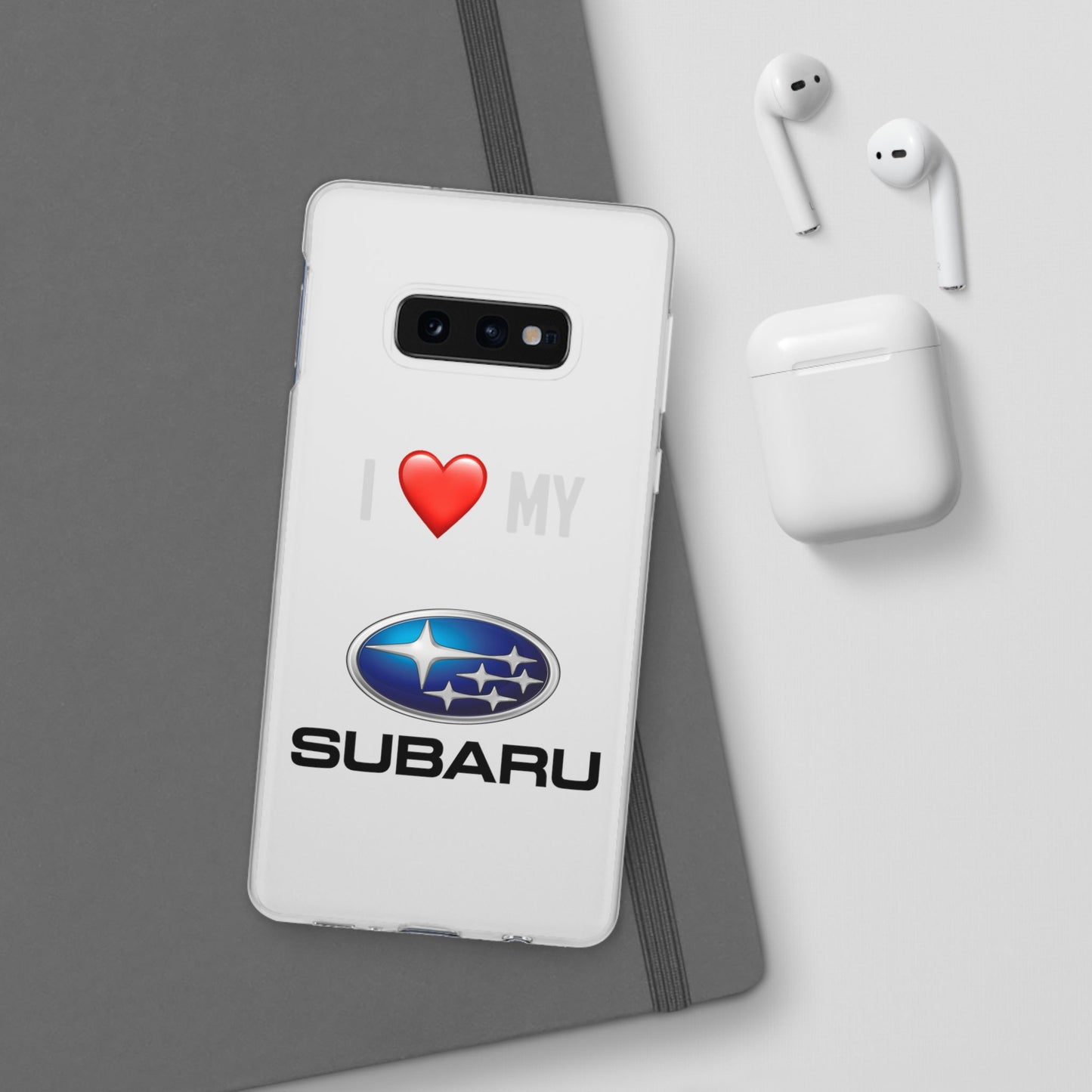 Subaru Phone Case - Flexible And Frosted TPU Plastic I Love My Subaru Phone Case