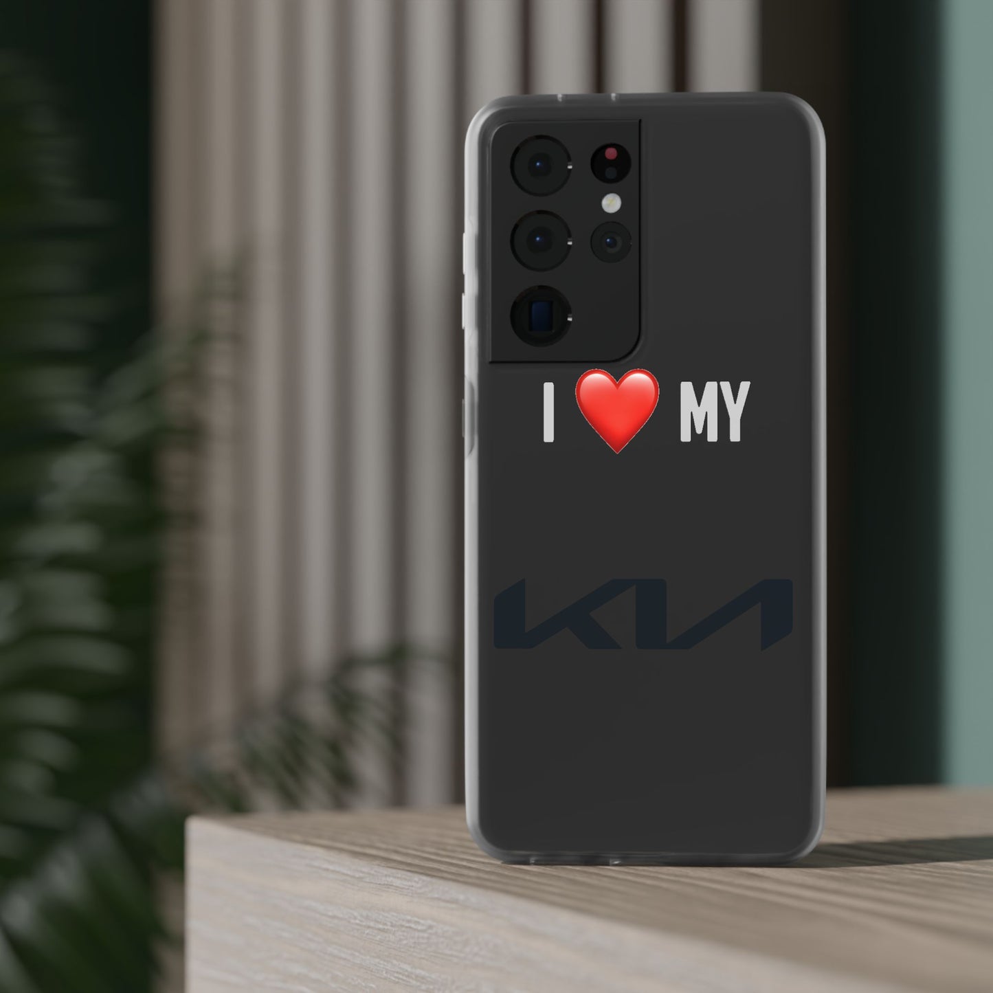 Kia Phone Case - Flexible And Frosted TPU Plastic I Love My Kia Phone Case
