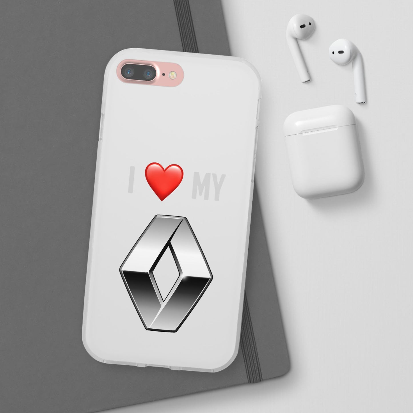 Renault Phone Case - Flexible And Frosted TPU Plastic I Love My Renault Phone Case