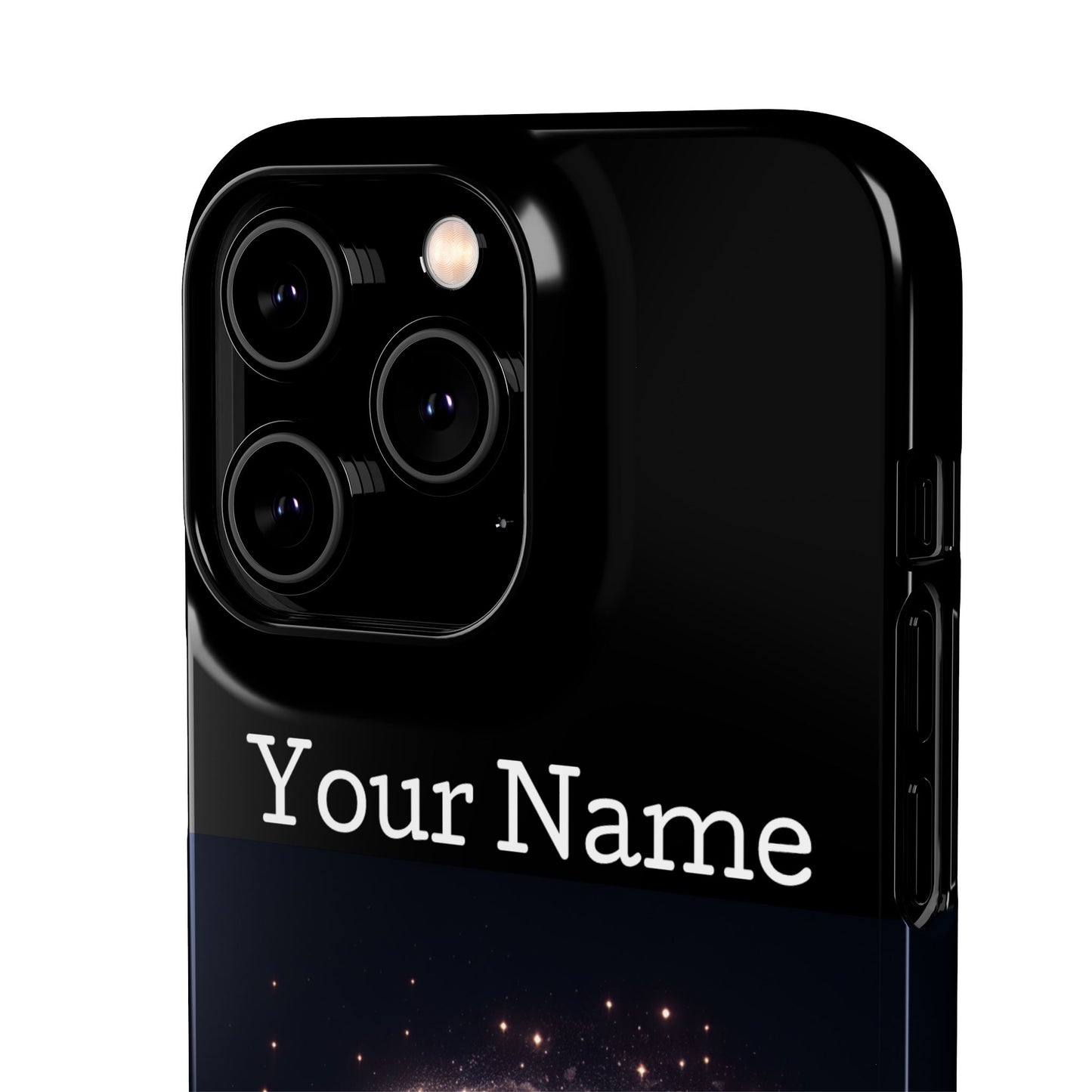 Leo Phone Case - Glossy Black Polycarbonate Snap Case Phone Protection