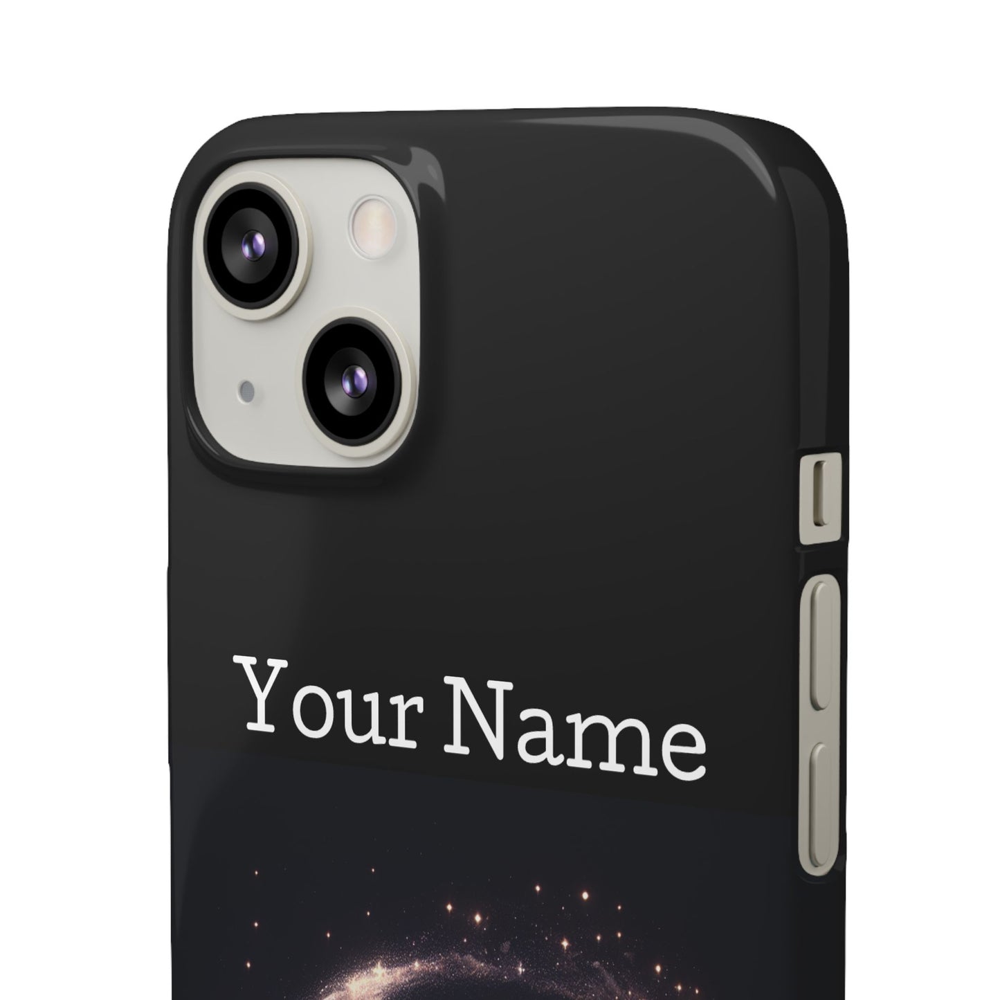 Leo Phone Case - Glossy Black Polycarbonate Snap Case Phone Protection