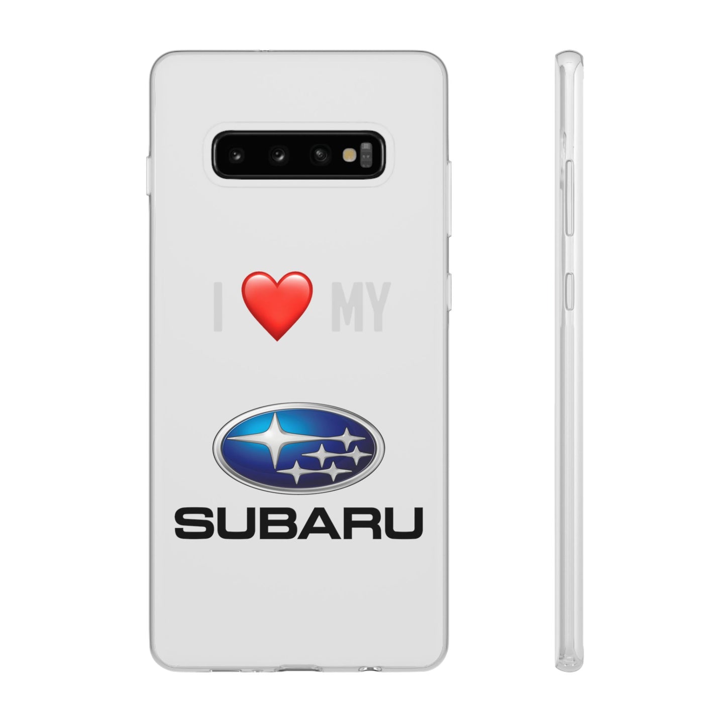 Subaru Phone Case - Flexible And Frosted TPU Plastic I Love My Subaru Phone Case