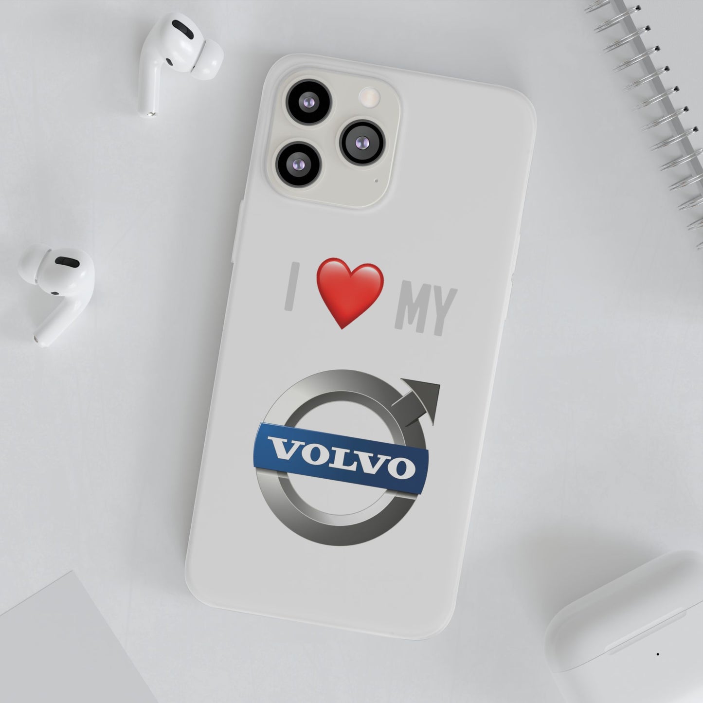 Volvo Phone Case - Flexible And Frosted TPU Plastic I Love My Volvo Phone Case