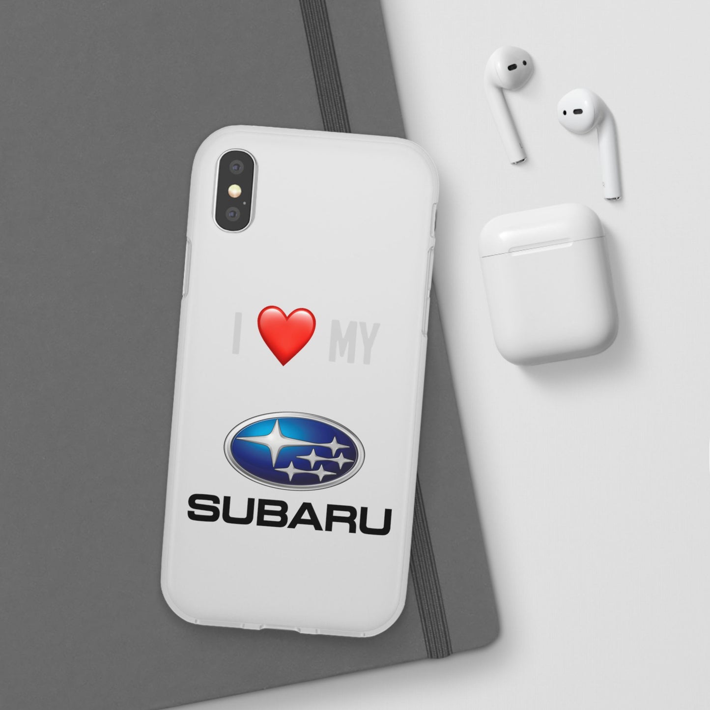 Subaru Phone Case - Flexible And Frosted TPU Plastic I Love My Subaru Phone Case