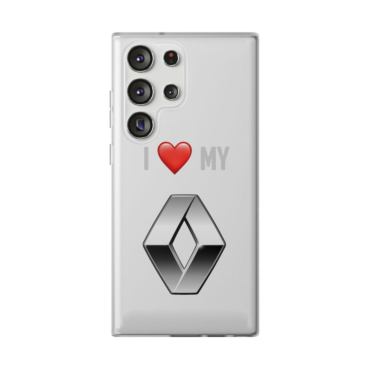 Renault Phone Case - Flexible And Frosted TPU Plastic I Love My Renault Phone Case