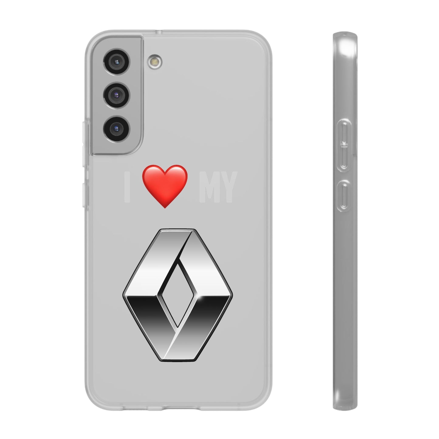 Renault Phone Case - Flexible And Frosted TPU Plastic I Love My Renault Phone Case