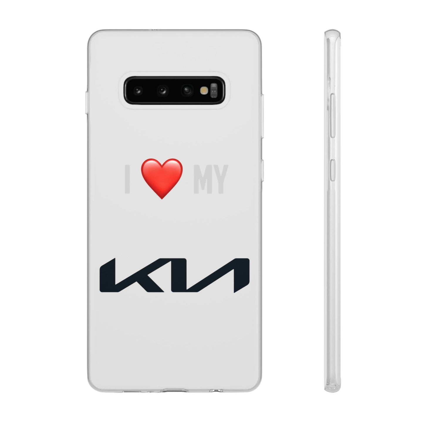 Kia Phone Case - Flexible And Frosted TPU Plastic I Love My Kia Phone Case