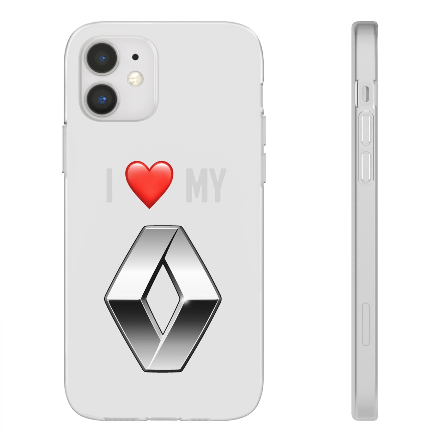 Renault Phone Case - Flexible And Frosted TPU Plastic I Love My Renault Phone Case