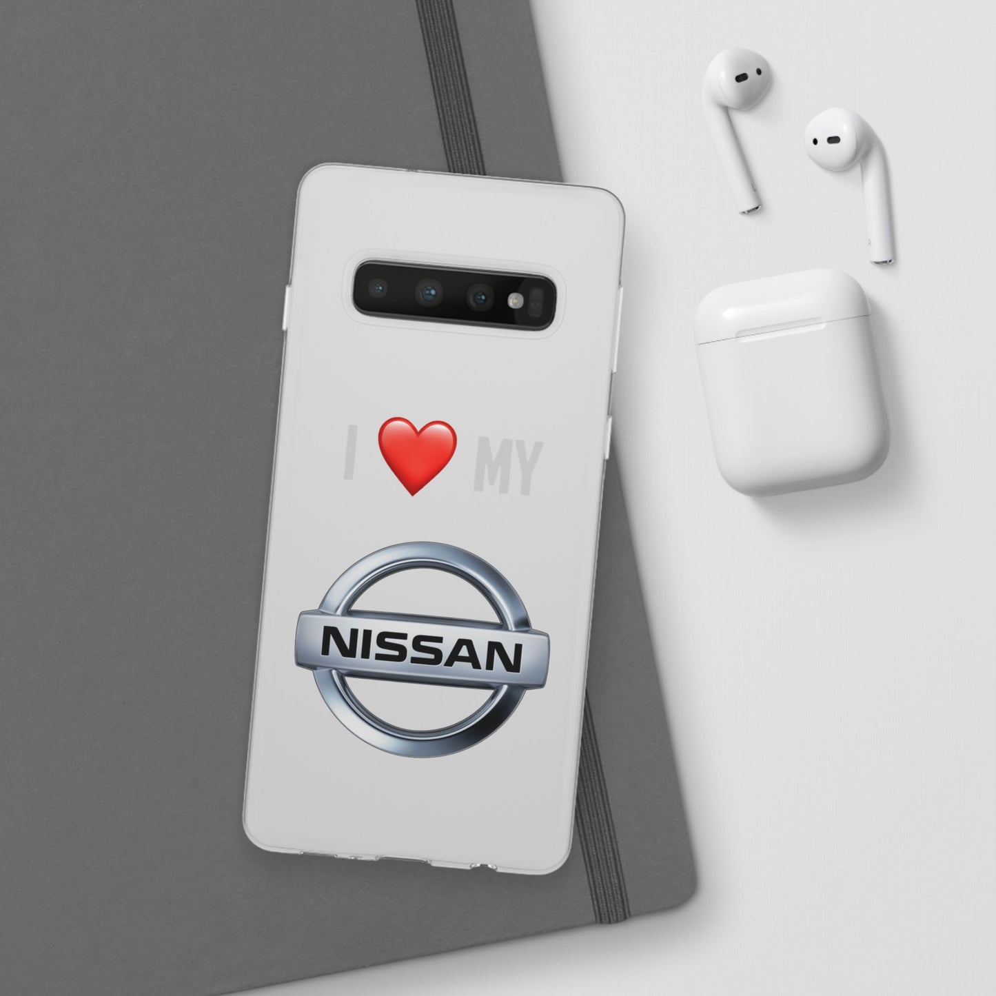 Nissan Phone Case - Flexible And Frosted TPU Plastic I Love My Nissan Phone Case