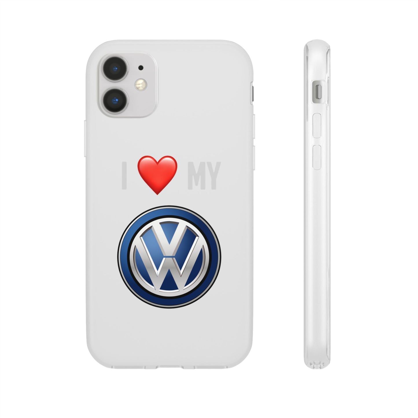 Volkswagen Phone Case - Flexible And Frosted TPU Plastic I Love My Volkswagen Phone Case