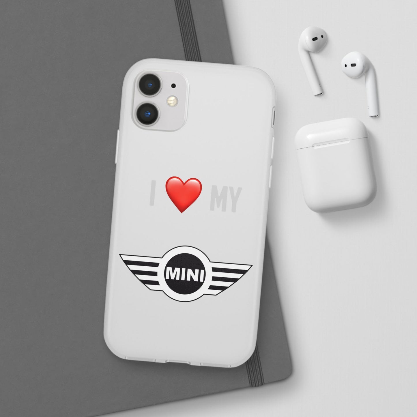 Mini Phone Case - Flexible And Frosted TPU Plastic I Love My Mini Phone Case