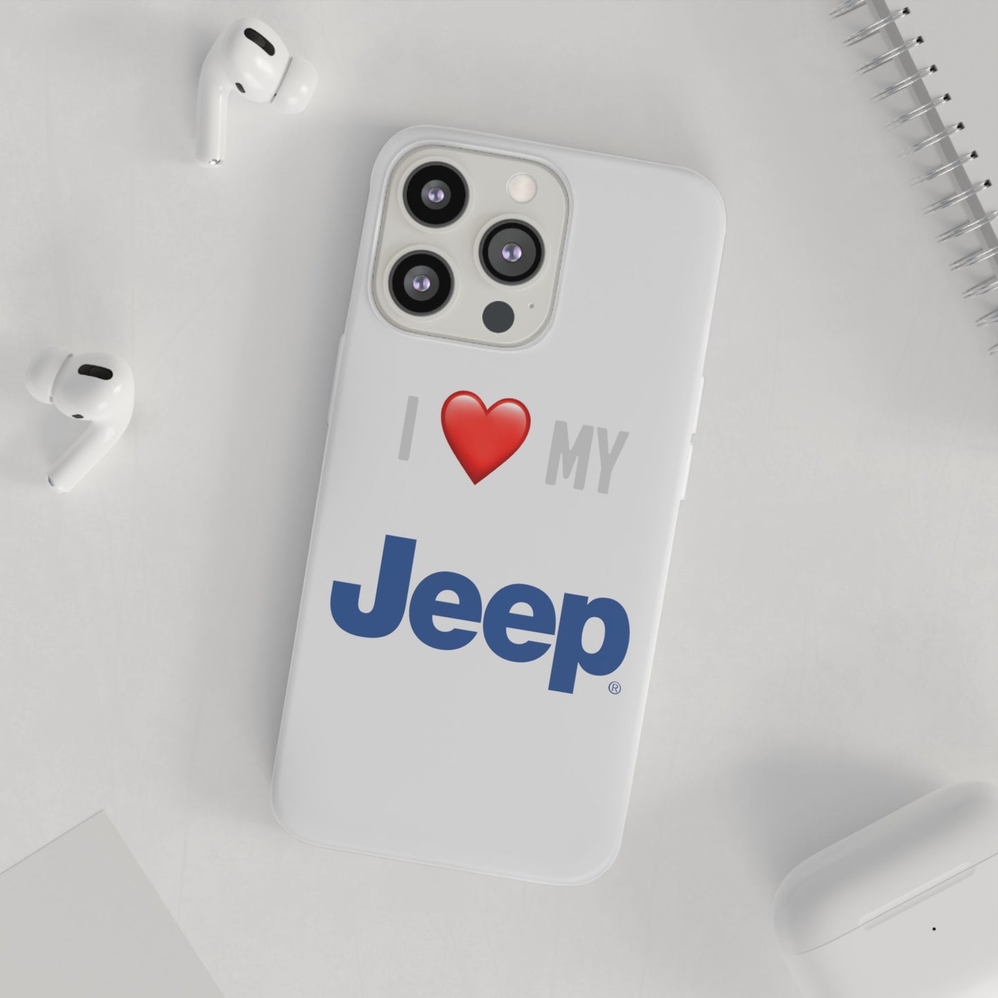 Jeep Phone Case - Flexible And Frosted TPU Plastic I Love My Jeep Phone Case
