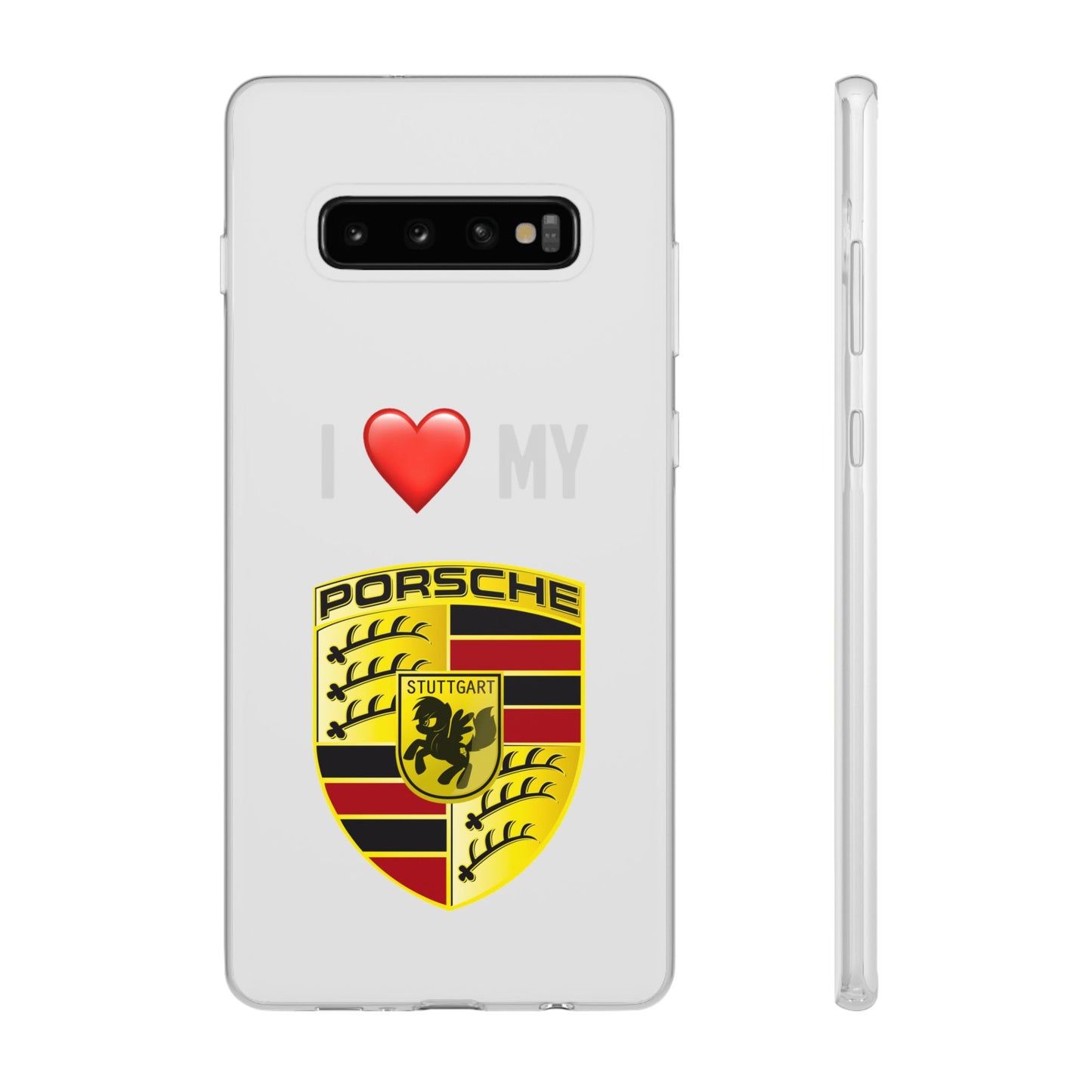 Porsche Phone Case - Flexible And Frosted TPU Plastic I Love My Porsche Phone Case
