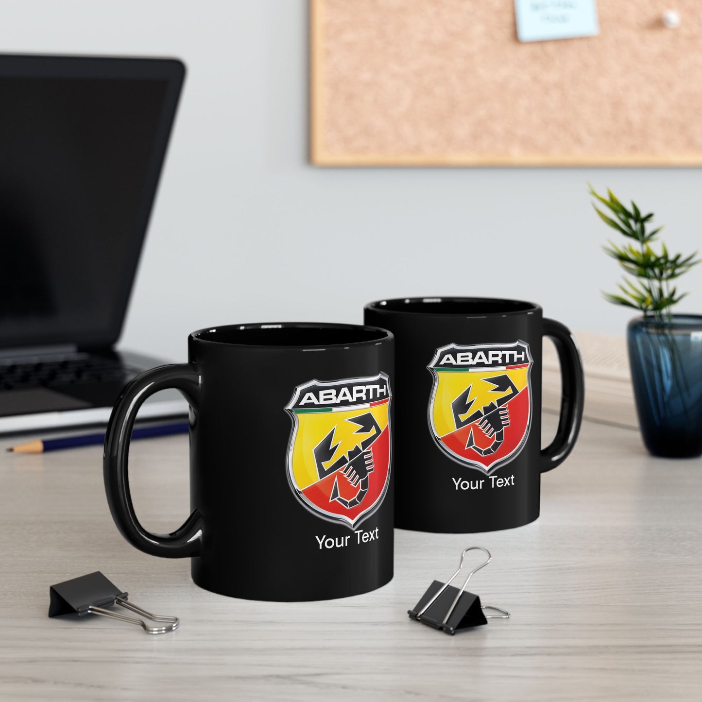 Abarth Mug (With or Without Personalisation) 11oz or 15oz. Perfect Gift