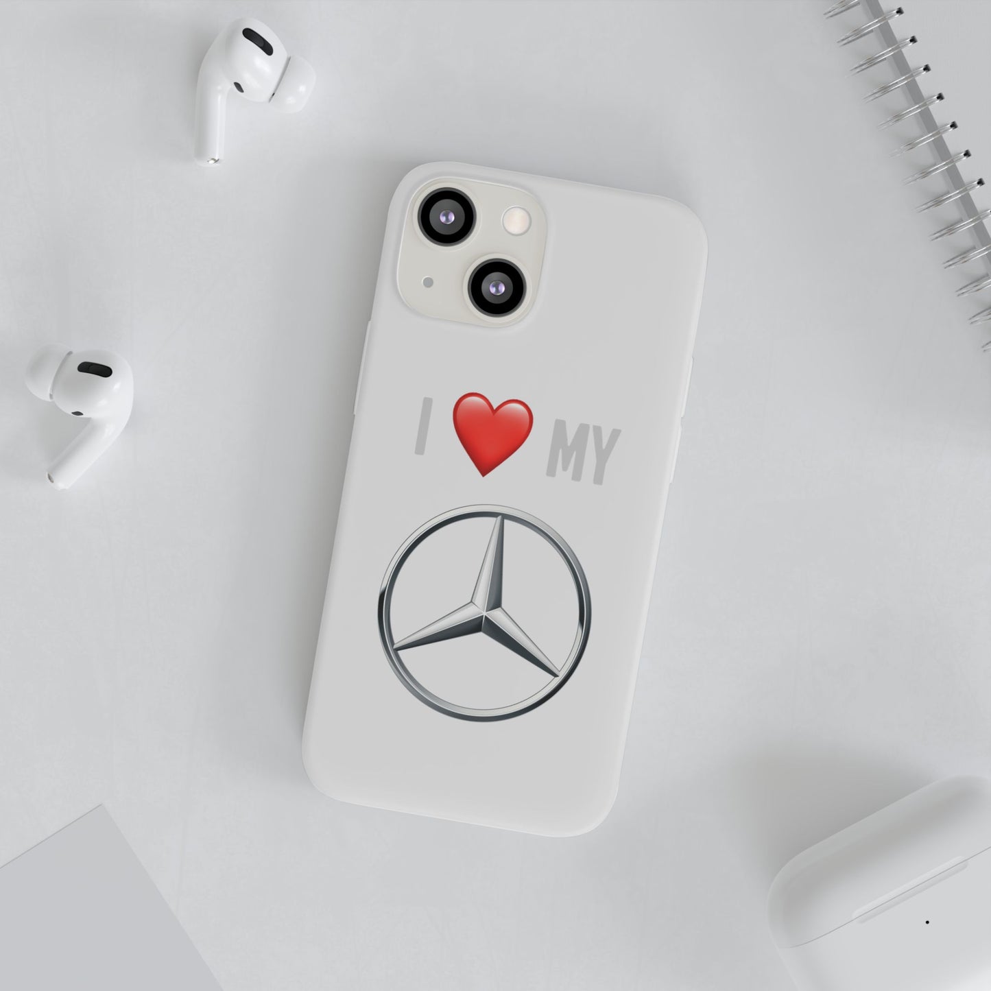 Mercedes Phone Case - Flexible And Frosted TPU Plastic I Love My Mercedes Phone Case