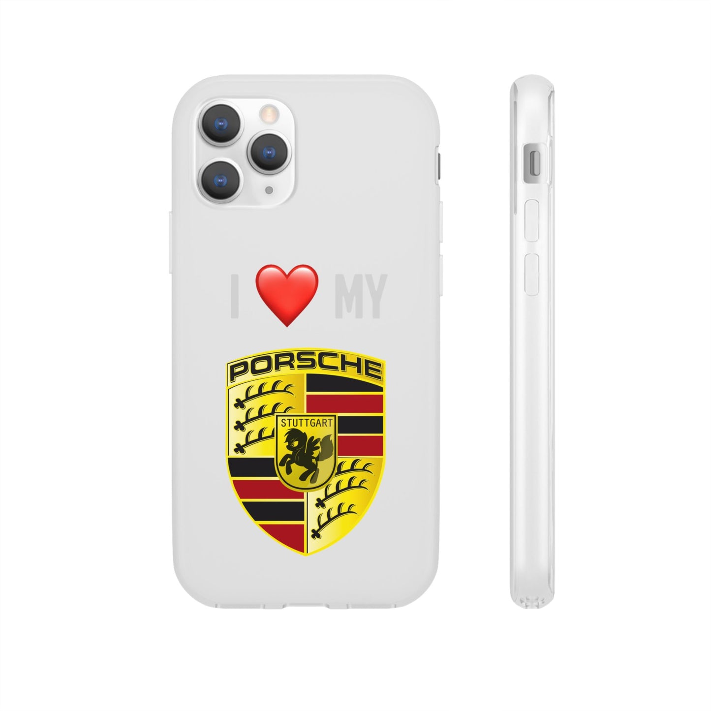 Porsche Phone Case - Flexible And Frosted TPU Plastic I Love My Porsche Phone Case