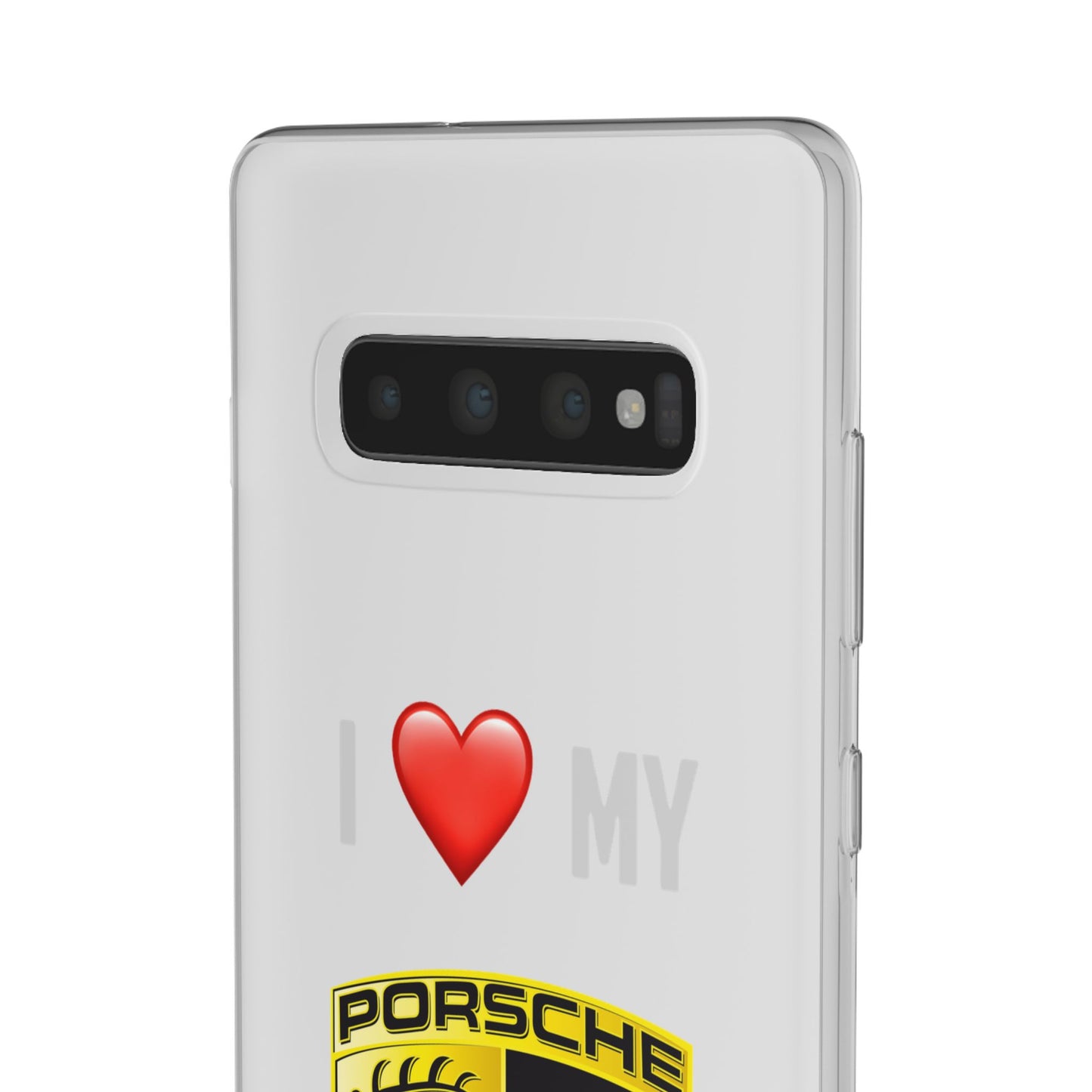 Porsche Phone Case - Flexible And Frosted TPU Plastic I Love My Porsche Phone Case