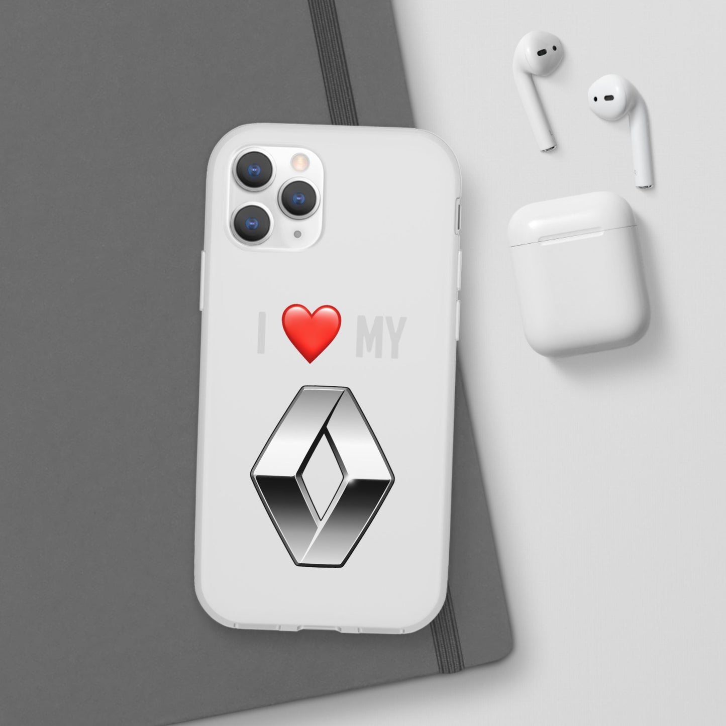 Renault Phone Case - Flexible And Frosted TPU Plastic I Love My Renault Phone Case