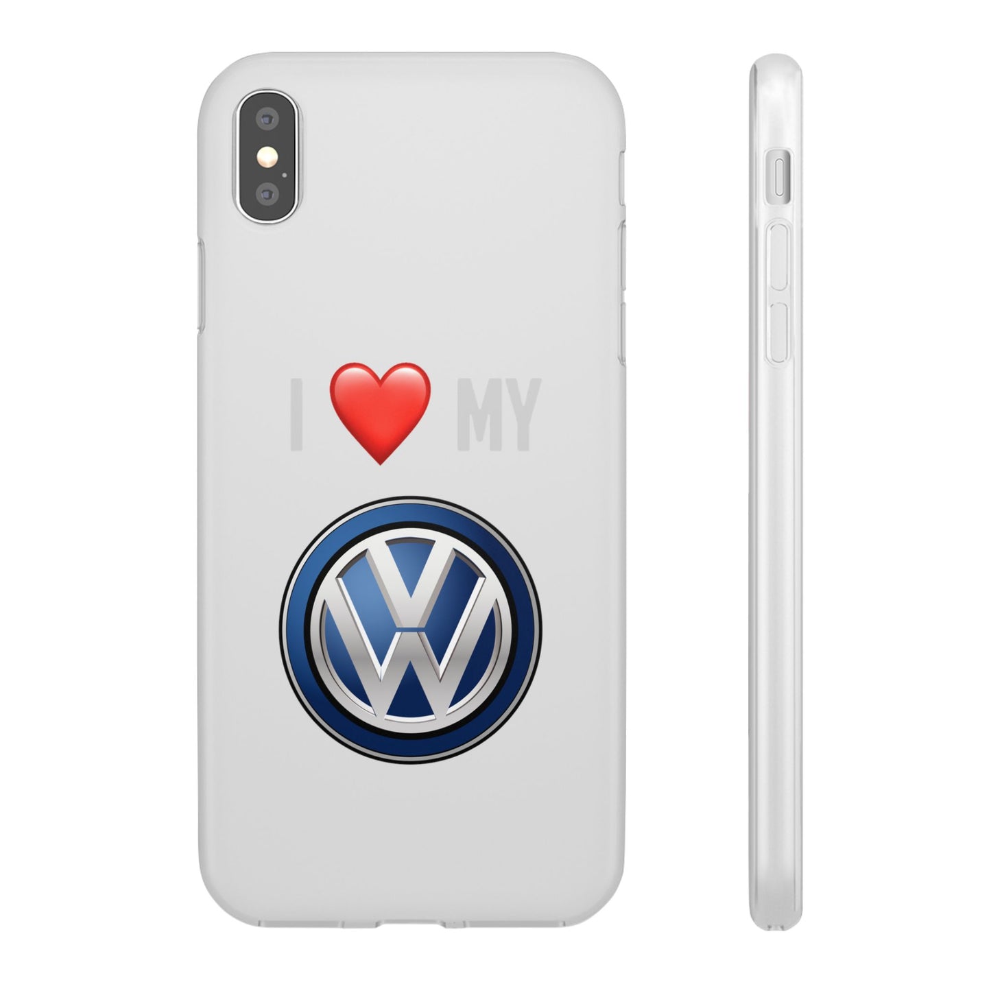 Volkswagen Phone Case - Flexible And Frosted TPU Plastic I Love My Volkswagen Phone Case