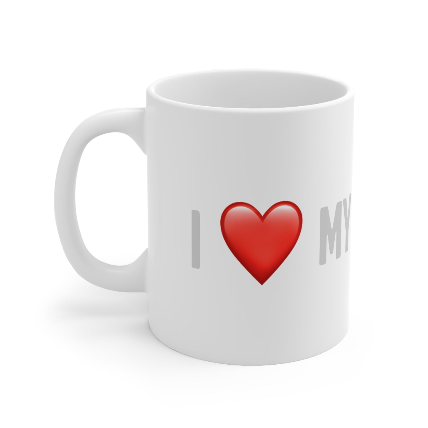 Tesla  - I Love my Tesla White Ceramic Coffee Cup 11oz, 15oz