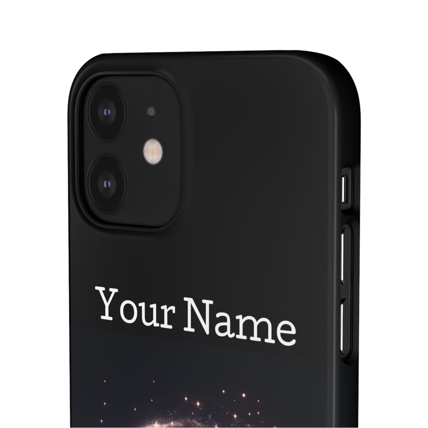 Leo Phone Case - Glossy Black Polycarbonate Snap Case Phone Protection