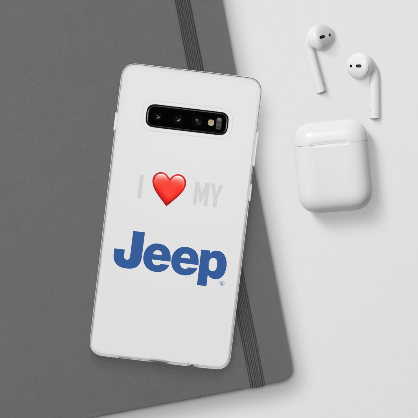 Jeep Phone Case - Flexible And Frosted TPU Plastic I Love My Jeep Phone Case