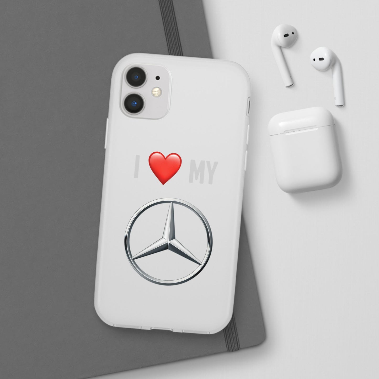 Mercedes Phone Case - Flexible And Frosted TPU Plastic I Love My Mercedes Phone Case