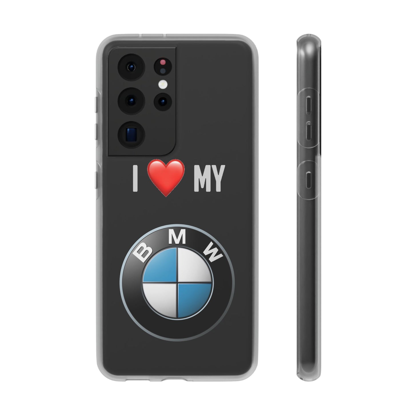 BMW Phone Case - Flexible And Frosted TPU Plastic I Love My BMW Phone Case