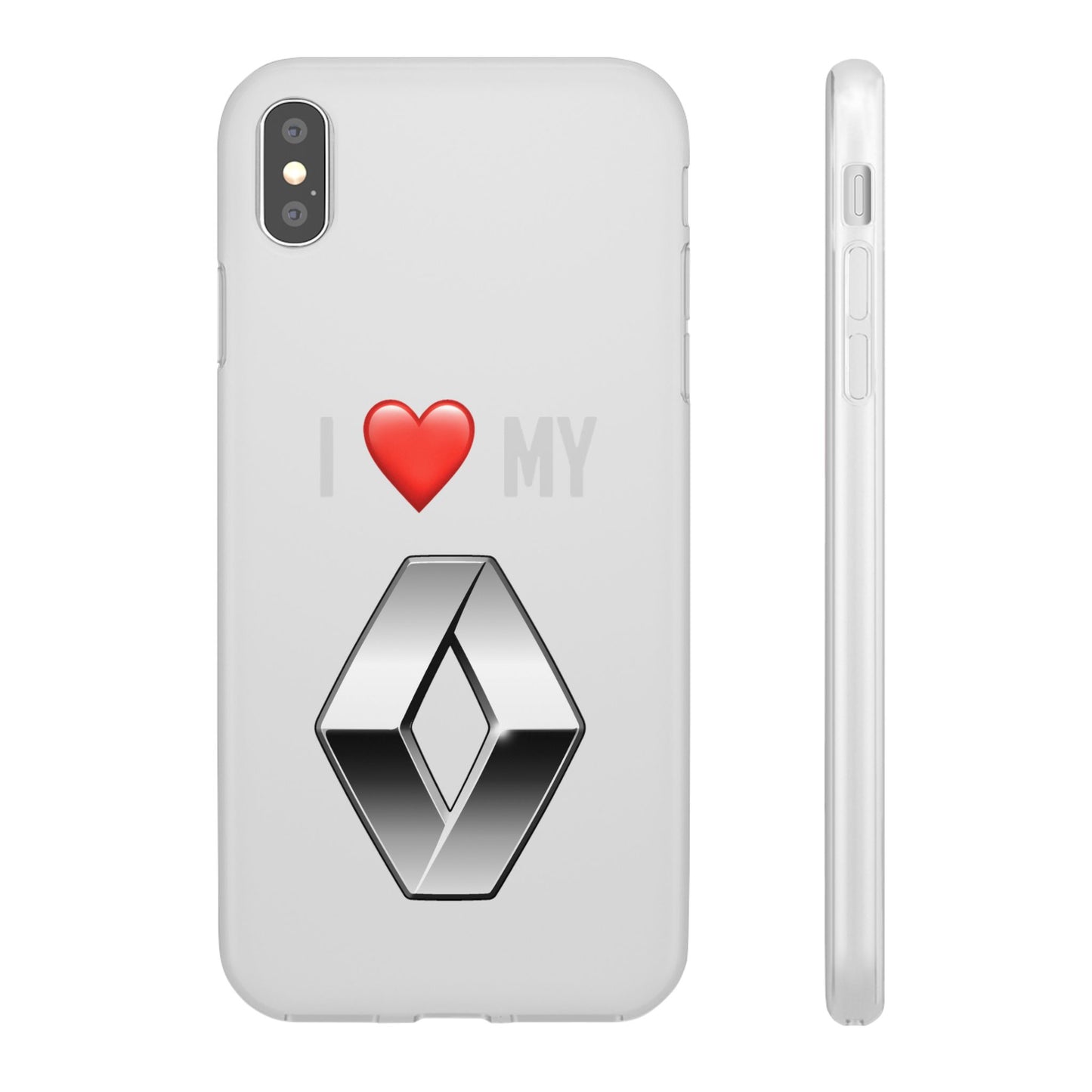 Renault Phone Case - Flexible And Frosted TPU Plastic I Love My Renault Phone Case