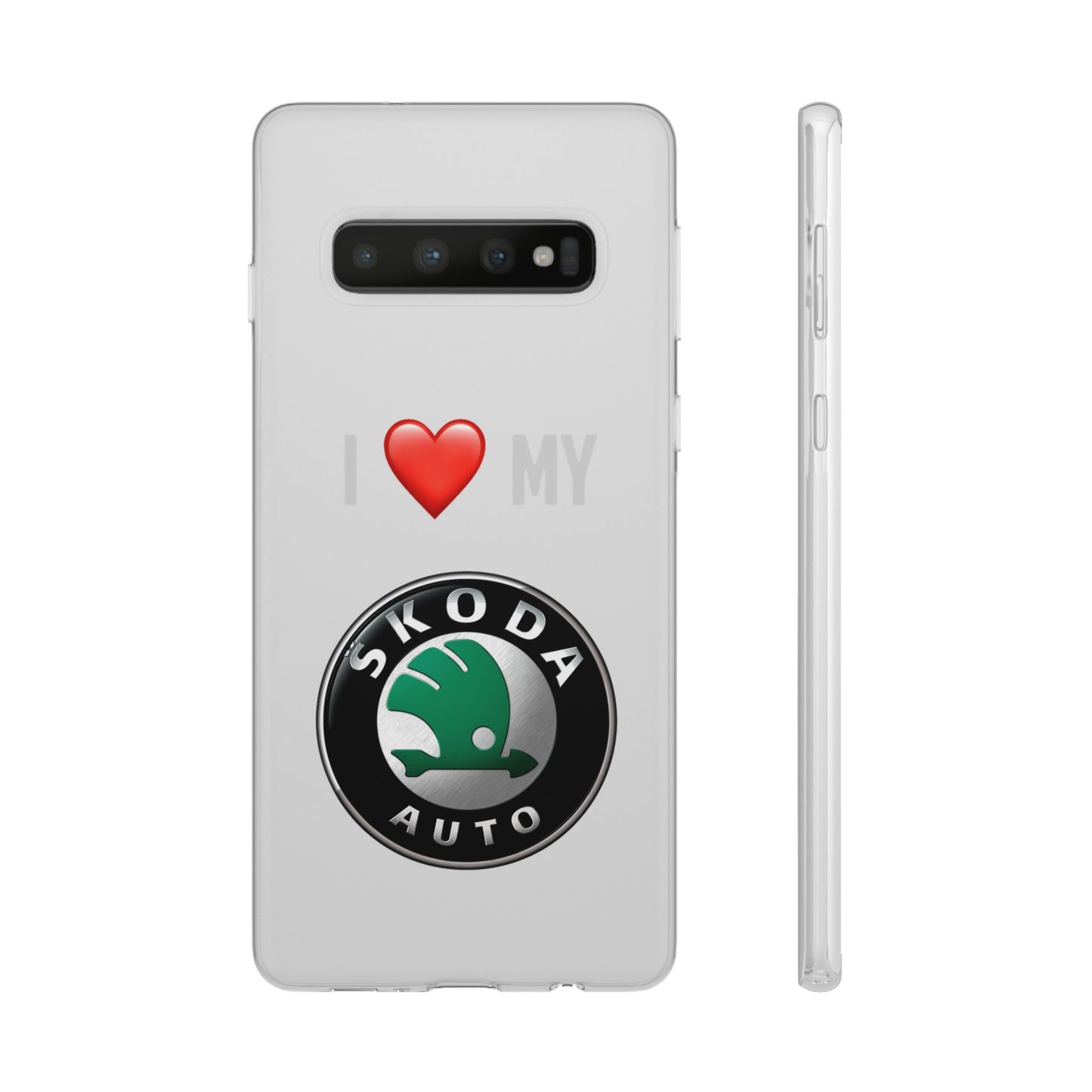 Skoda Phone Case - Flexible And Frosted TPU Plastic I Love My Skoda Phone Case