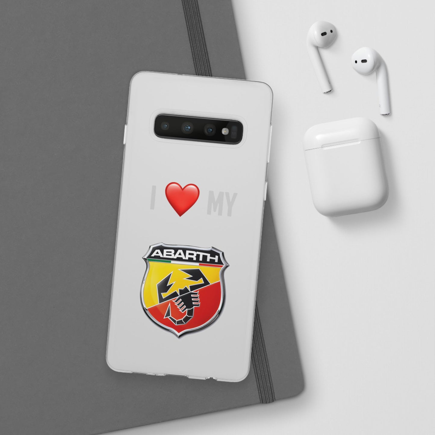 Abarth Phone Case - Flexible And Frosted TPU Plastic I Love My Abarth Phone Case